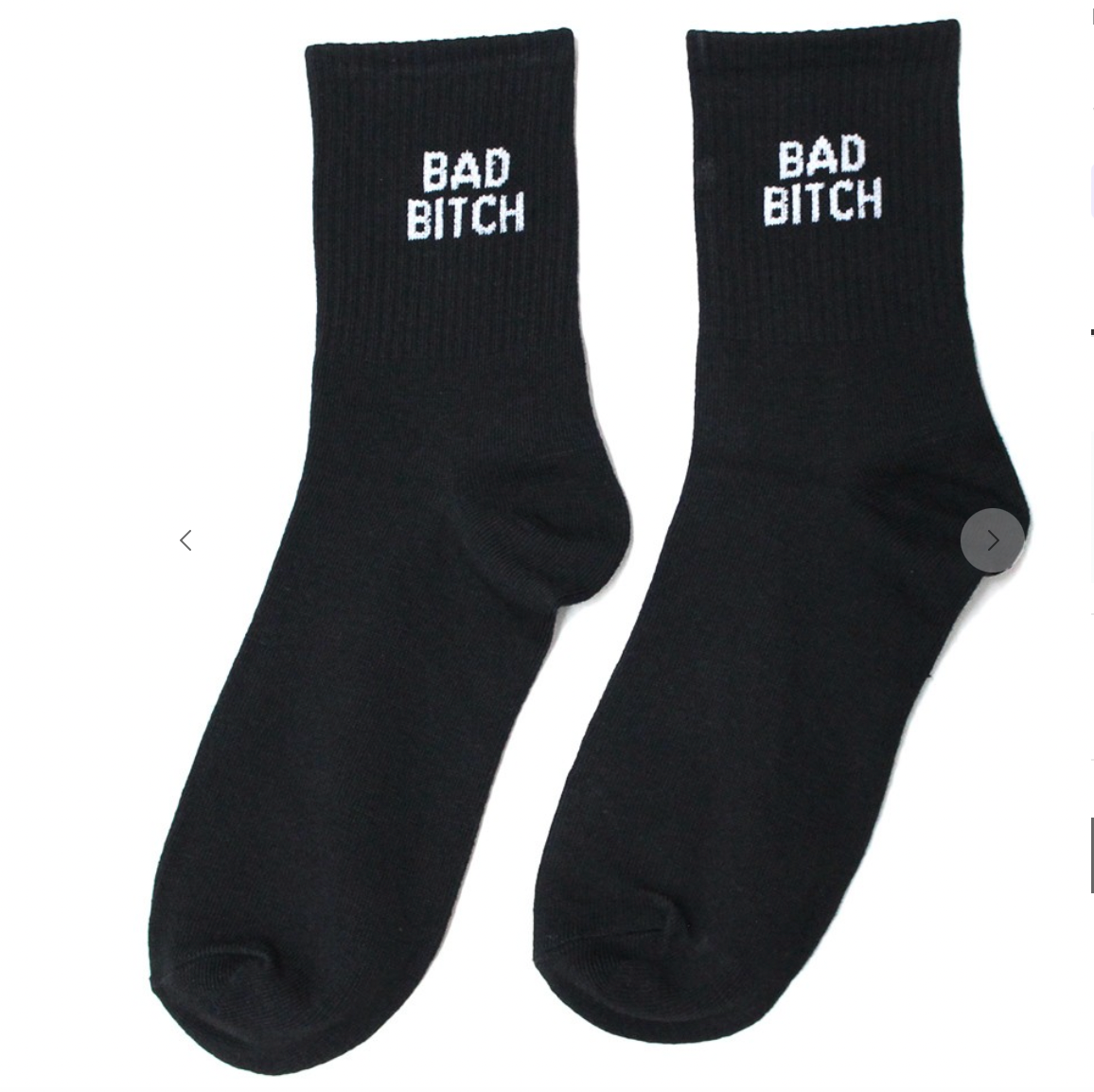 Bad Bitch Cotton Socks